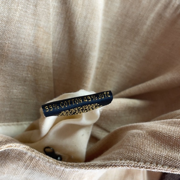 Vintage Antik Kraft Boho Chic bag cotton with leather fringe - Picture 13 of 14